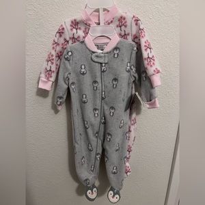 NWT | Fleece footie sleepers